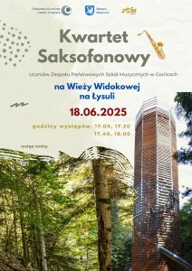 Zaproszenie na koncert na wieży widokowej na Łysuli